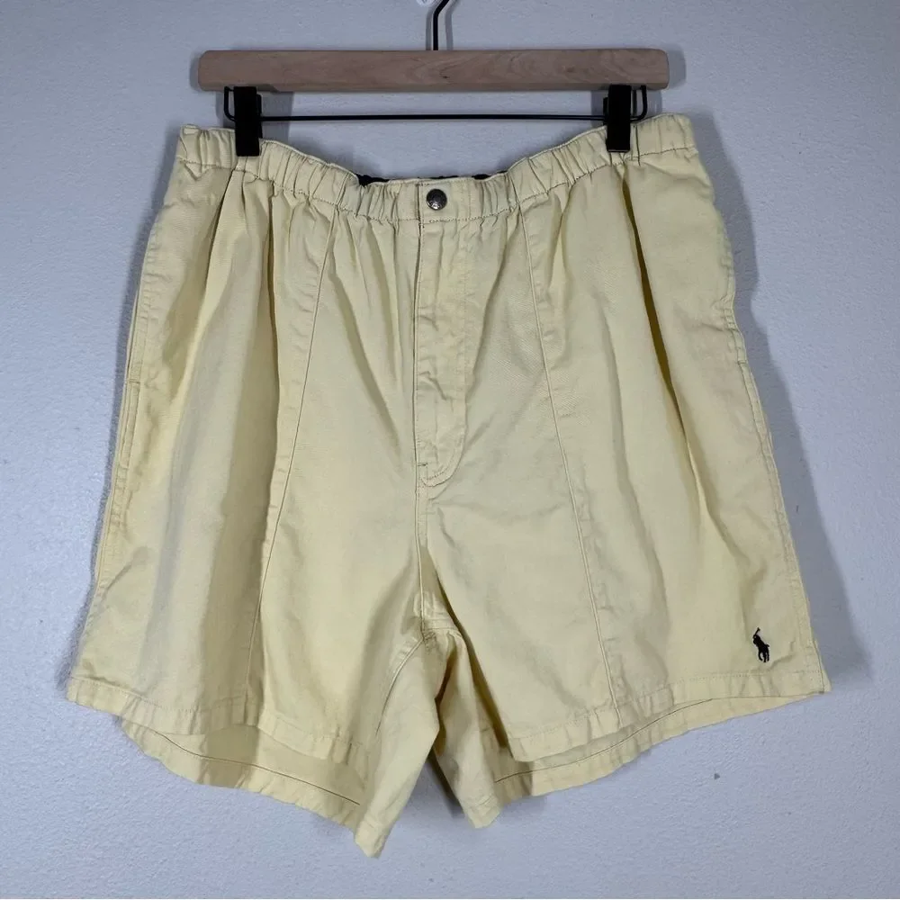 Vintage Polo Ralph Lauren Men’s Cotton Pull On Shorts Preppy Coastal Large